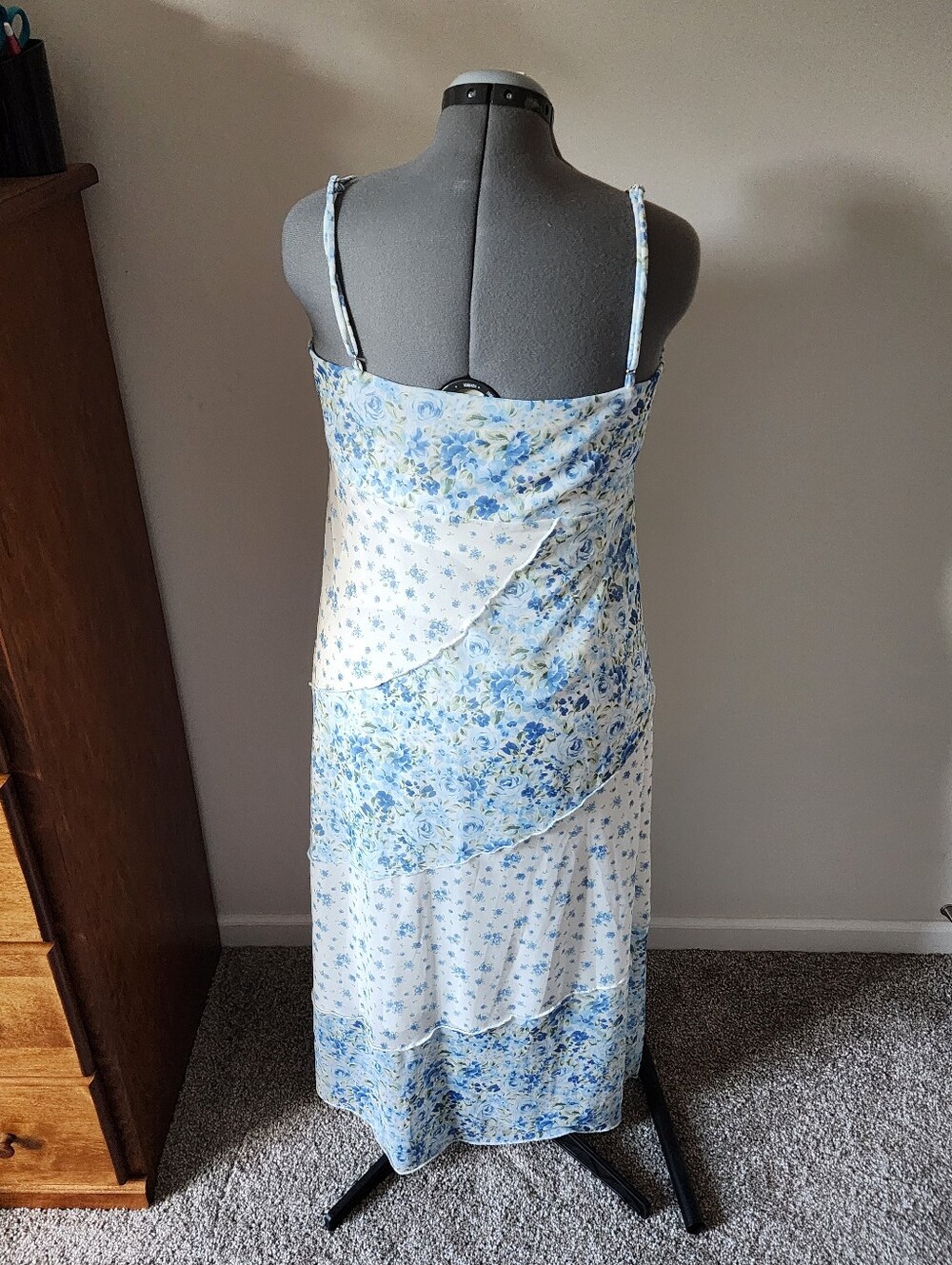 0X Arula Blue Floral Patchwork Maxi Dress - Picture 4 of 15